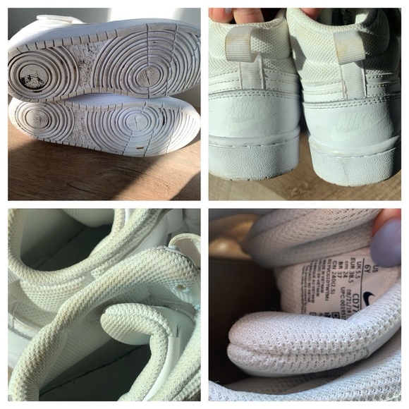 Nike Court Borough Mid 2 White Sneaker Leather 7.5 - Picture 2 of 7